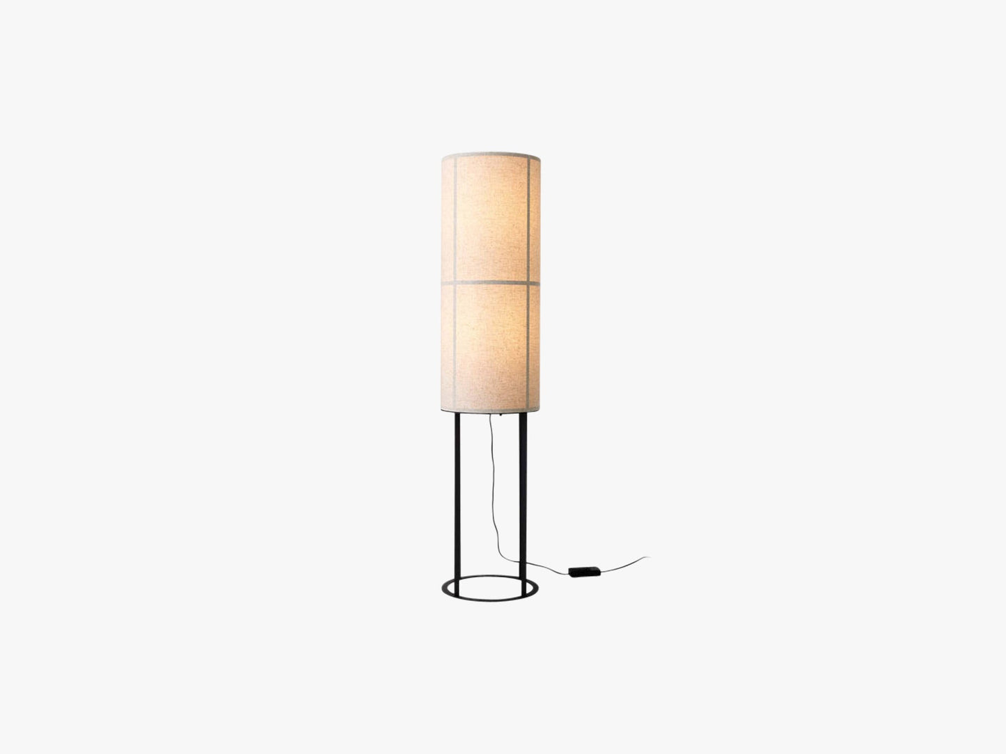 Hashira Floor Lamp Ø30 High, Steel Base/Raw
