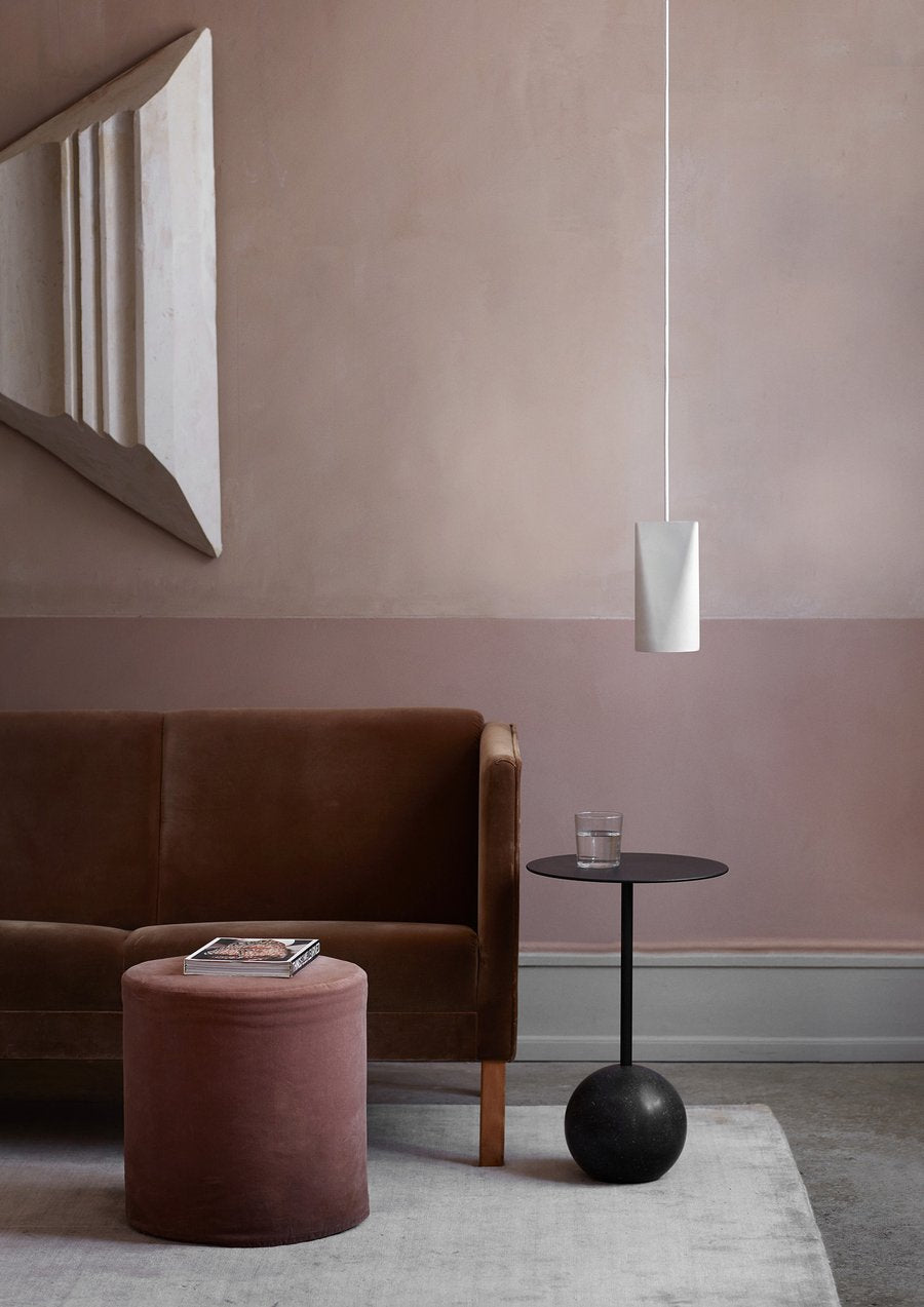 Ceramic Pendant Narrow, Light Grey