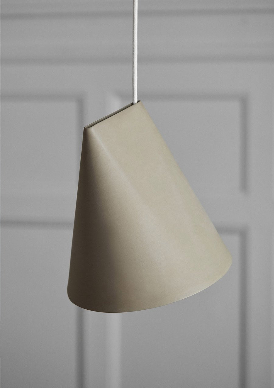 Ceramic Pendant Wide, Olive