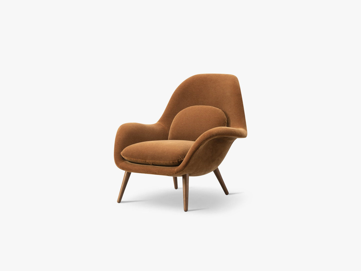 Swoon Lounge, Smoked Grand Mohair 2103 - Oak Stained