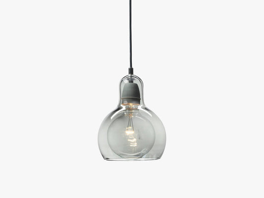 Mega Bulb Pendant - SR2, Silver w black cable