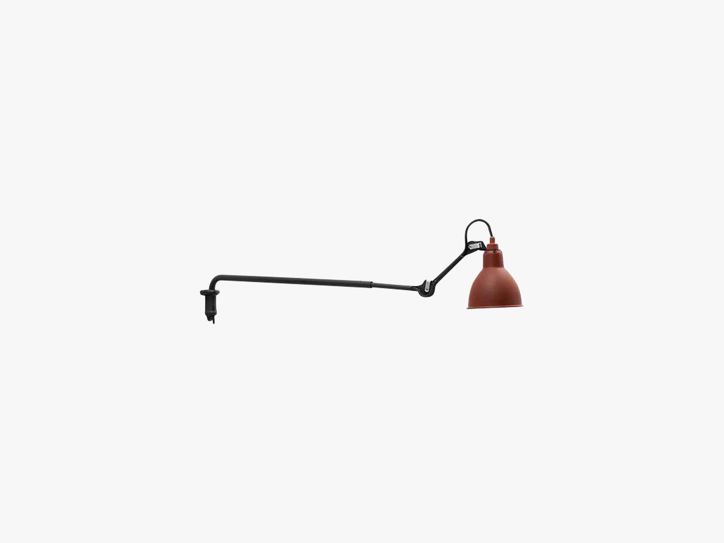 Lampe Gras N203, Mat Sort/Mat Rød