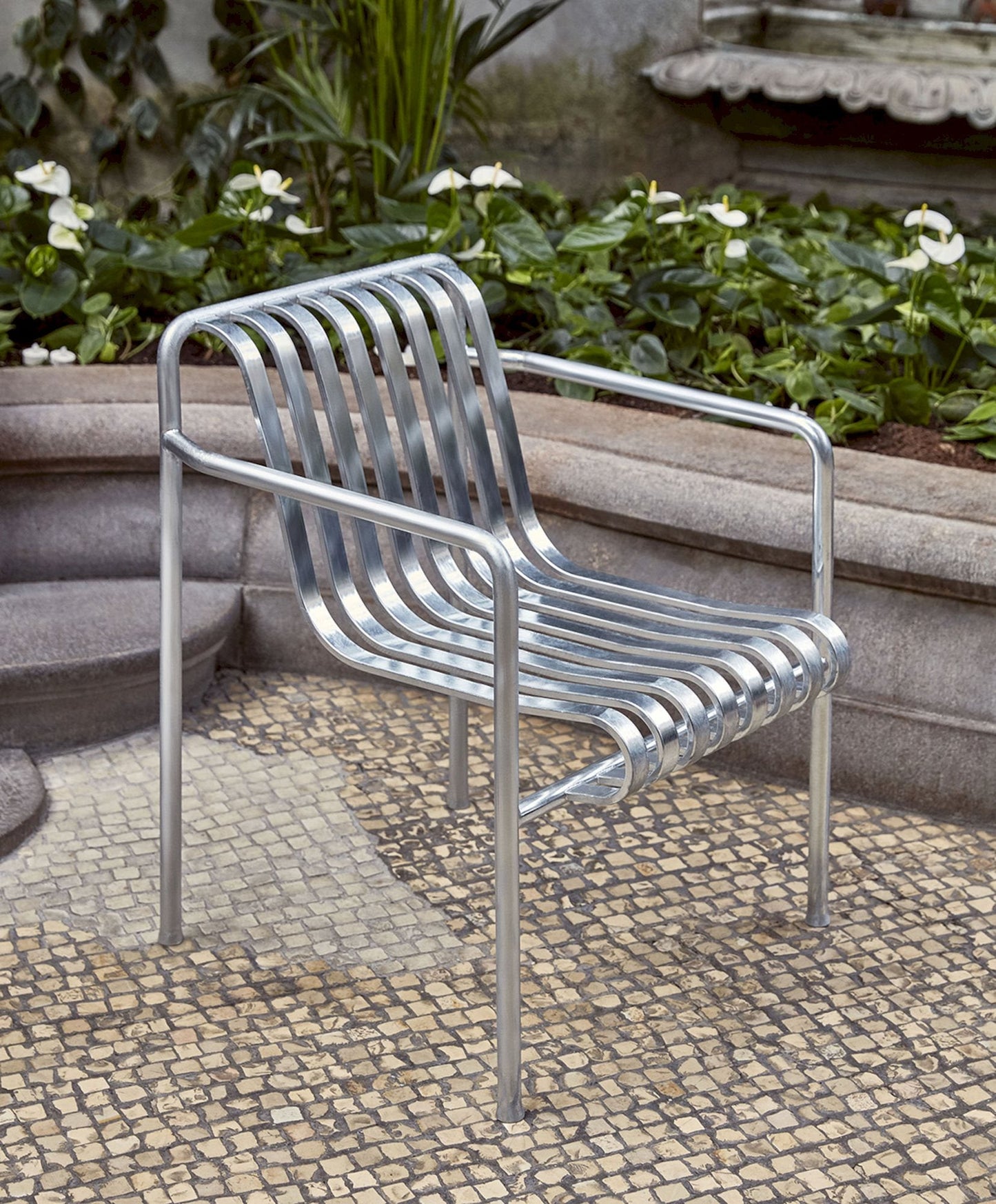 Palissade Dining Armchair, Hot Galvanised