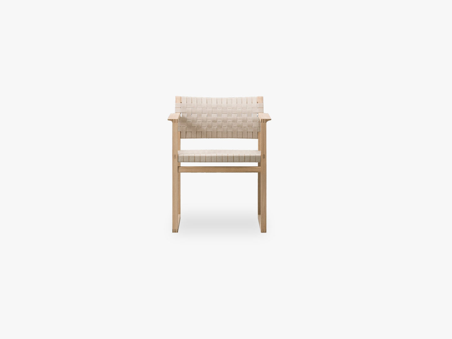 BM62 Armchair Linen Webbing, Natural
