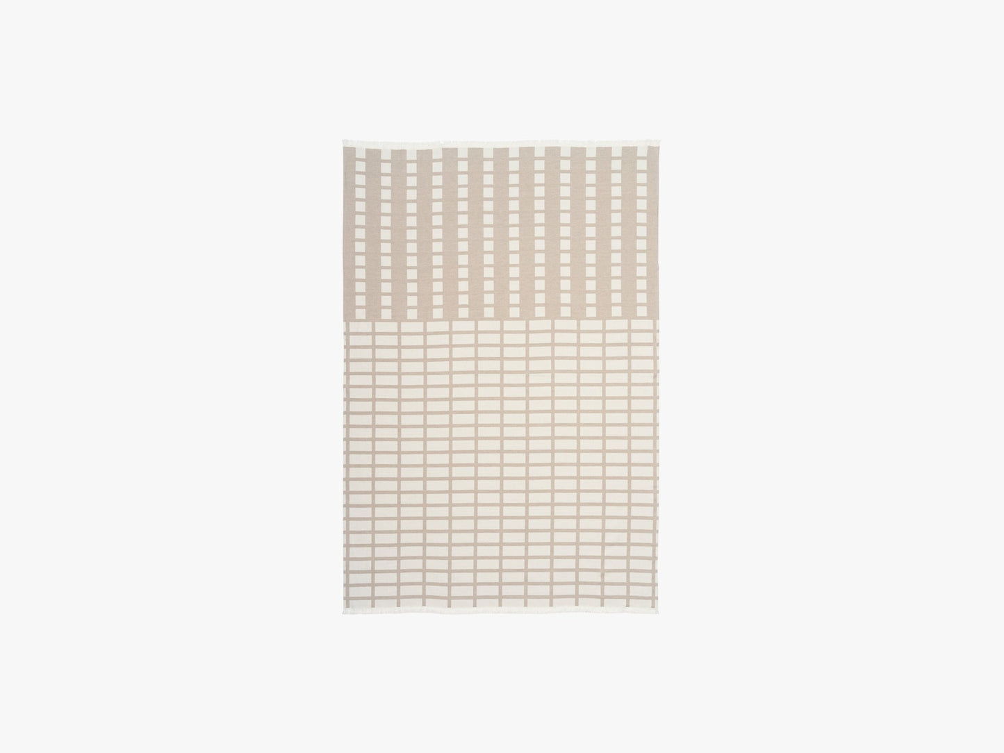 Contemporary Throw, Beige/Off White