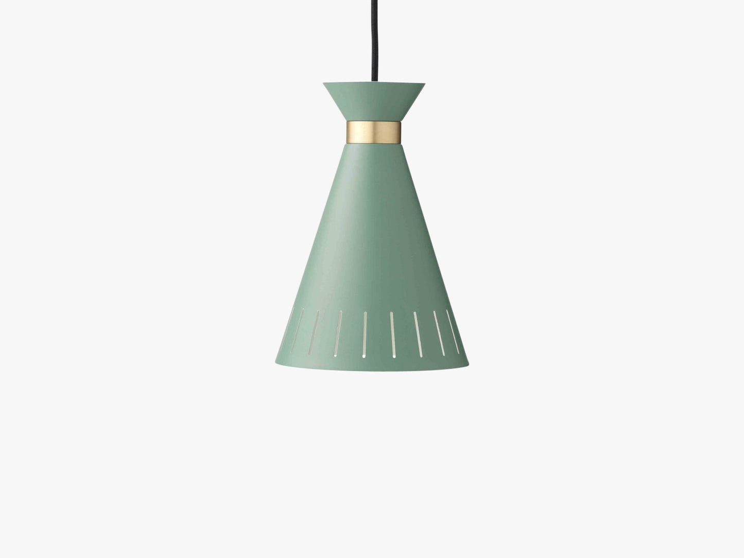 Cone pendant, Dusty green