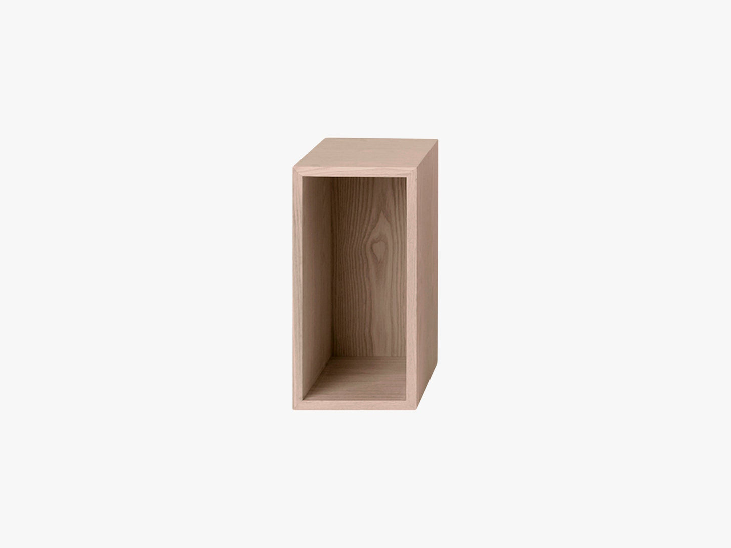 Stacked Storage System - Small w backboard, Oak