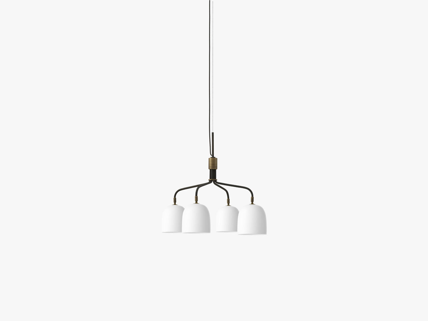 Howard Chandelier 4 Arm, Short - Bone China