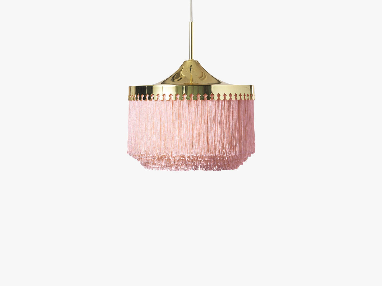 Fringe Pendant Ø30, Pale pink