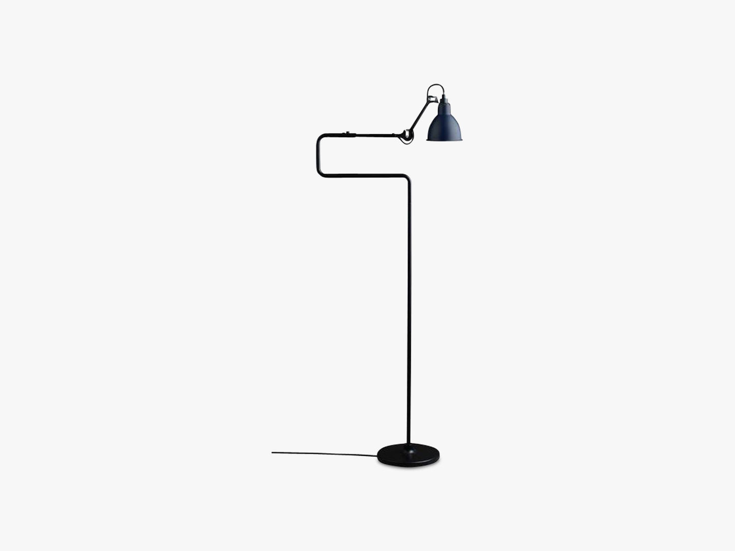 Lampe Gras N411, Mat Sort/Mat Blå