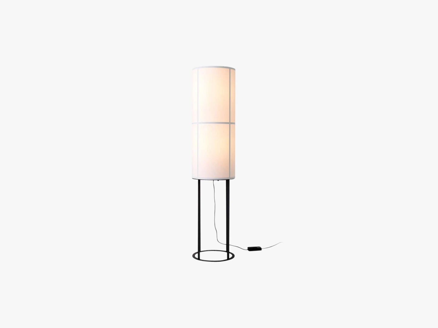 Hashira Floor Lamp Ø30, Steel Base/White