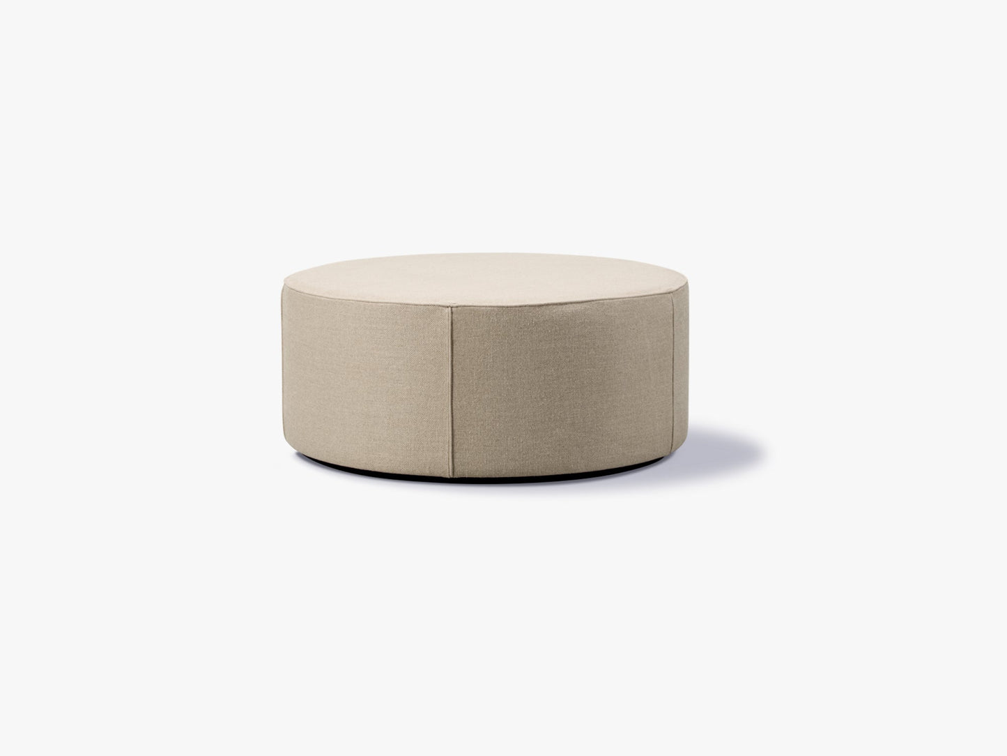Mono Pouf Ø90, Grand Linen Natural