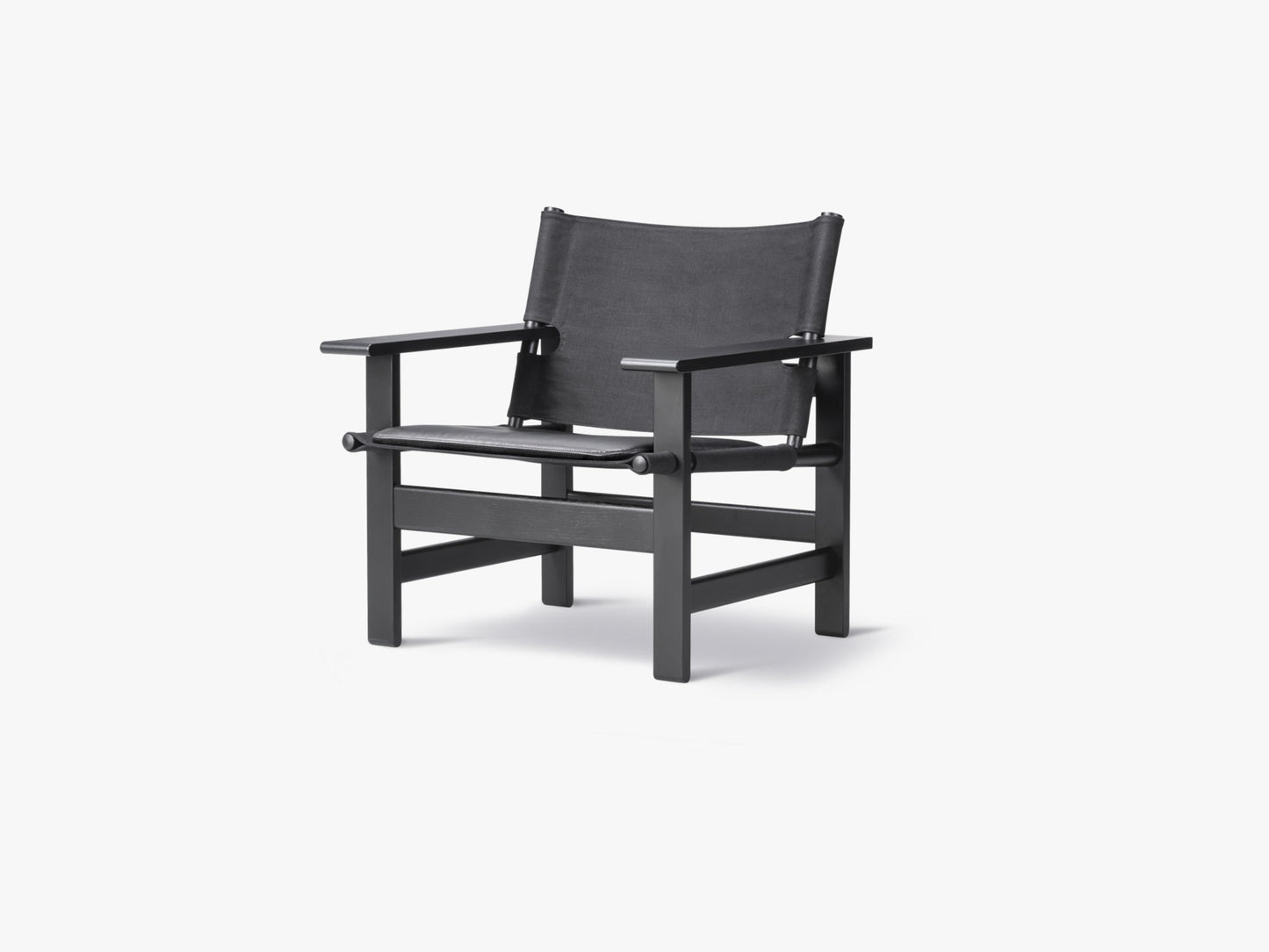 The Canvas Chair, Oak/Oak Black Lacquered