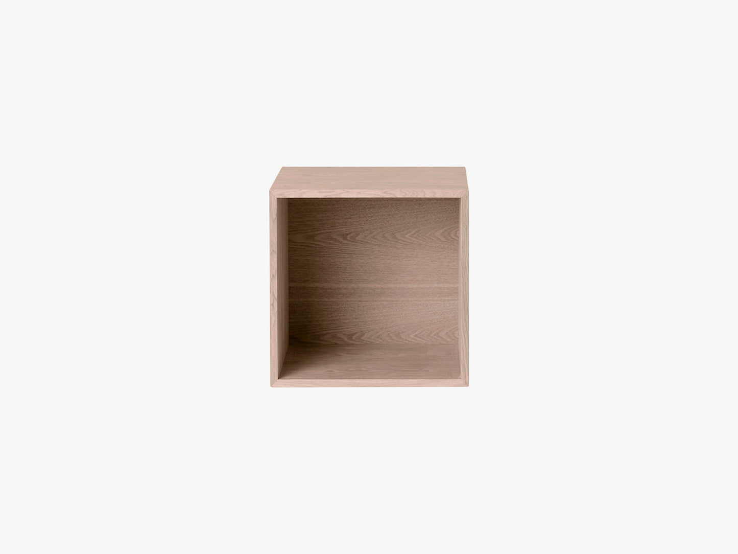 Stacked Storage System - Medium w backboard, Oak
