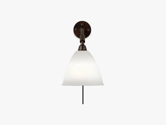 BL7 Wall Lamp - Ø16 Black Brass, Bone China