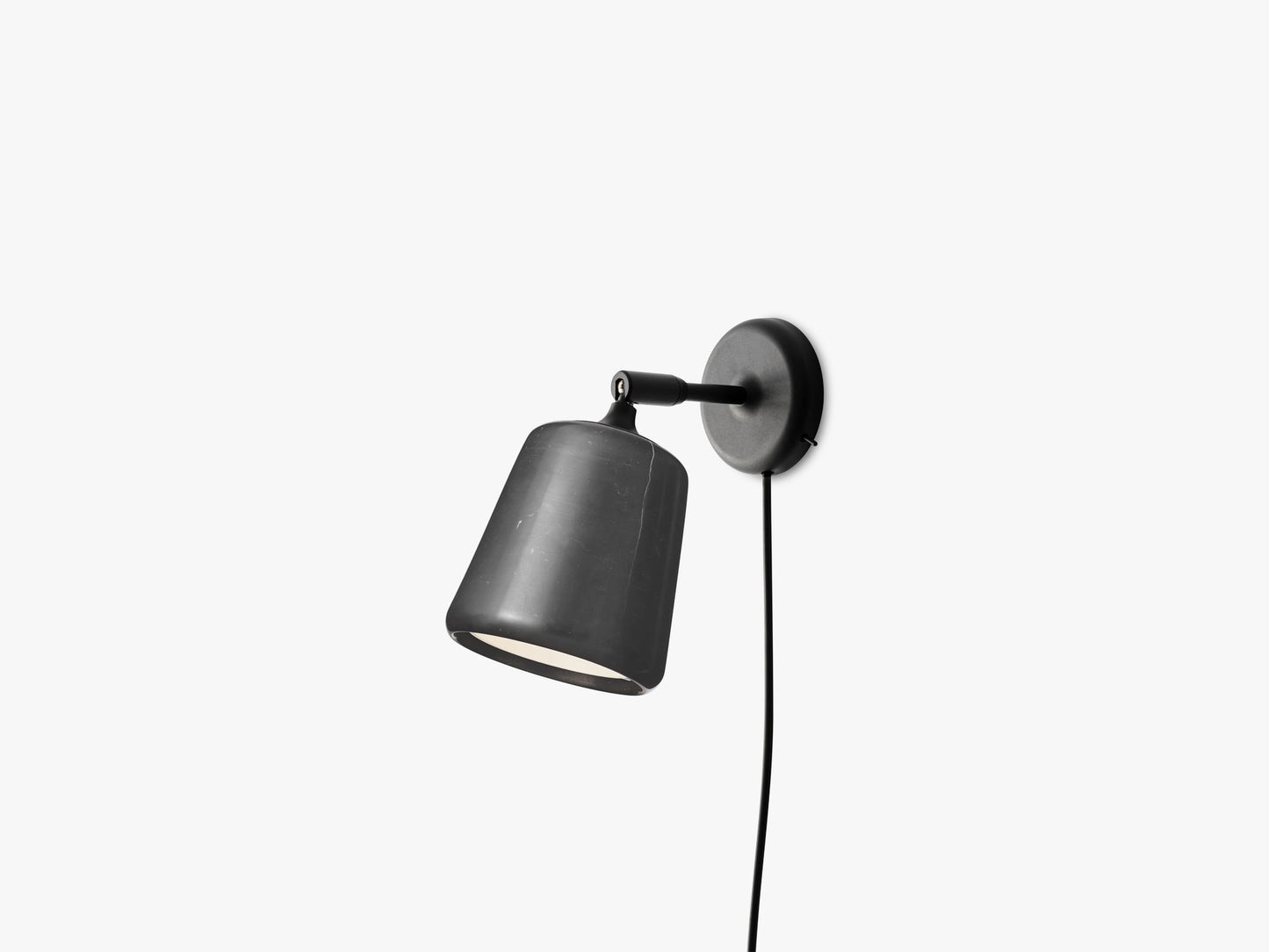 Material Wall Lamp, Black Marble