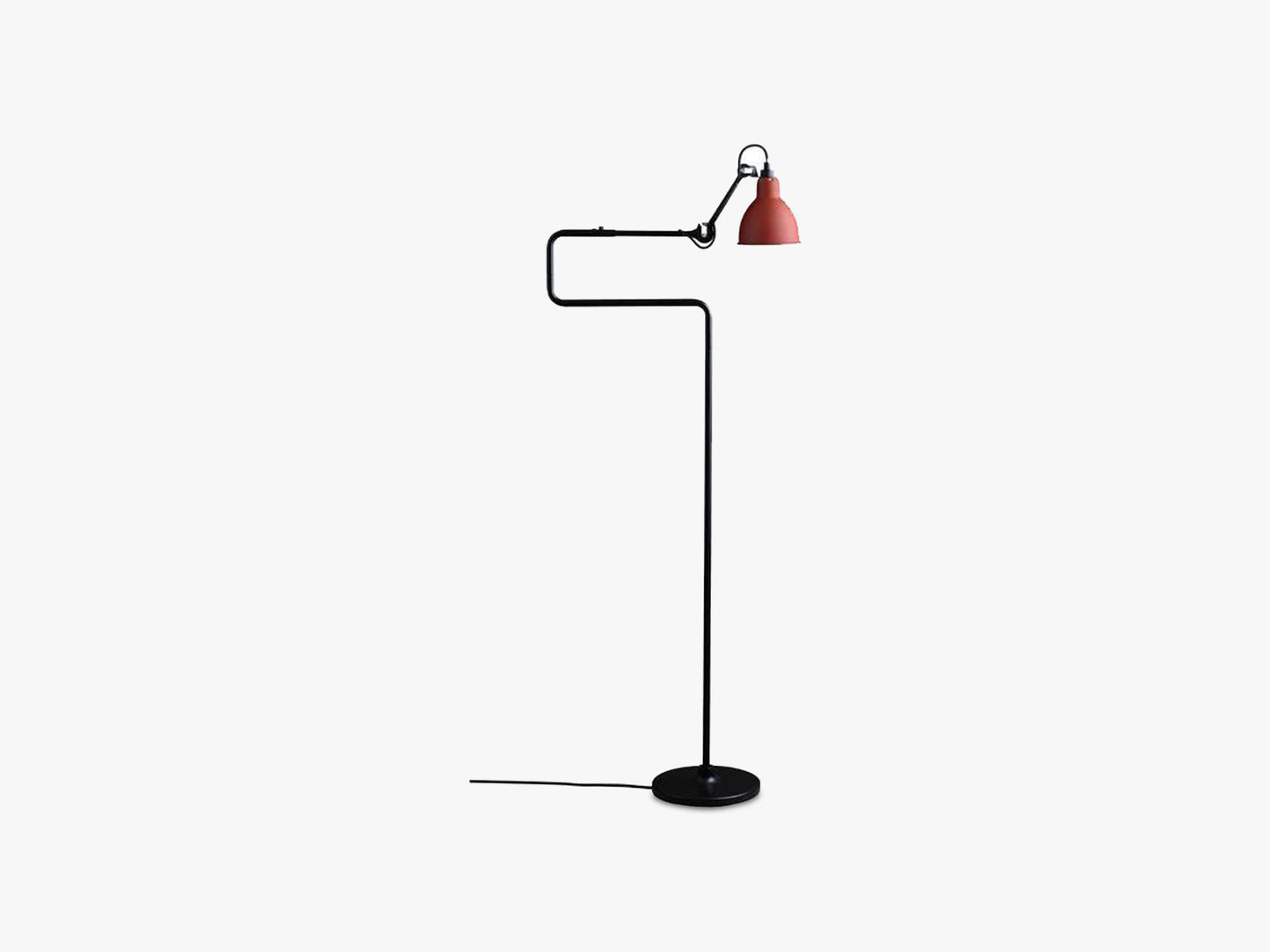 Lampe Gras N411, Mat Sort/Mat Rød