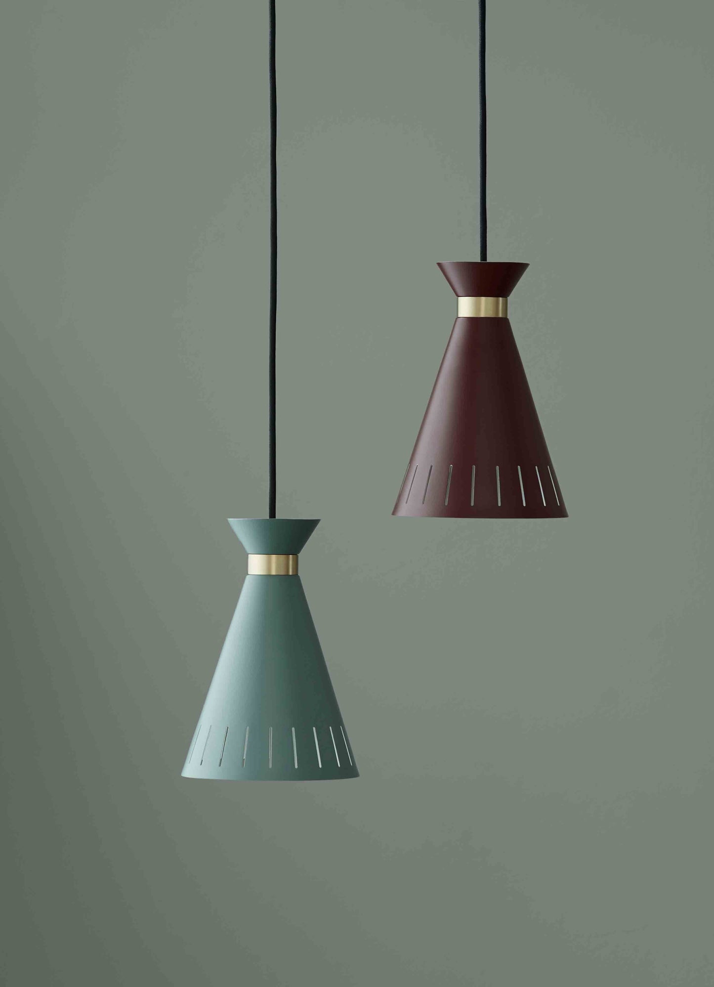 Cone pendant, Oxide red