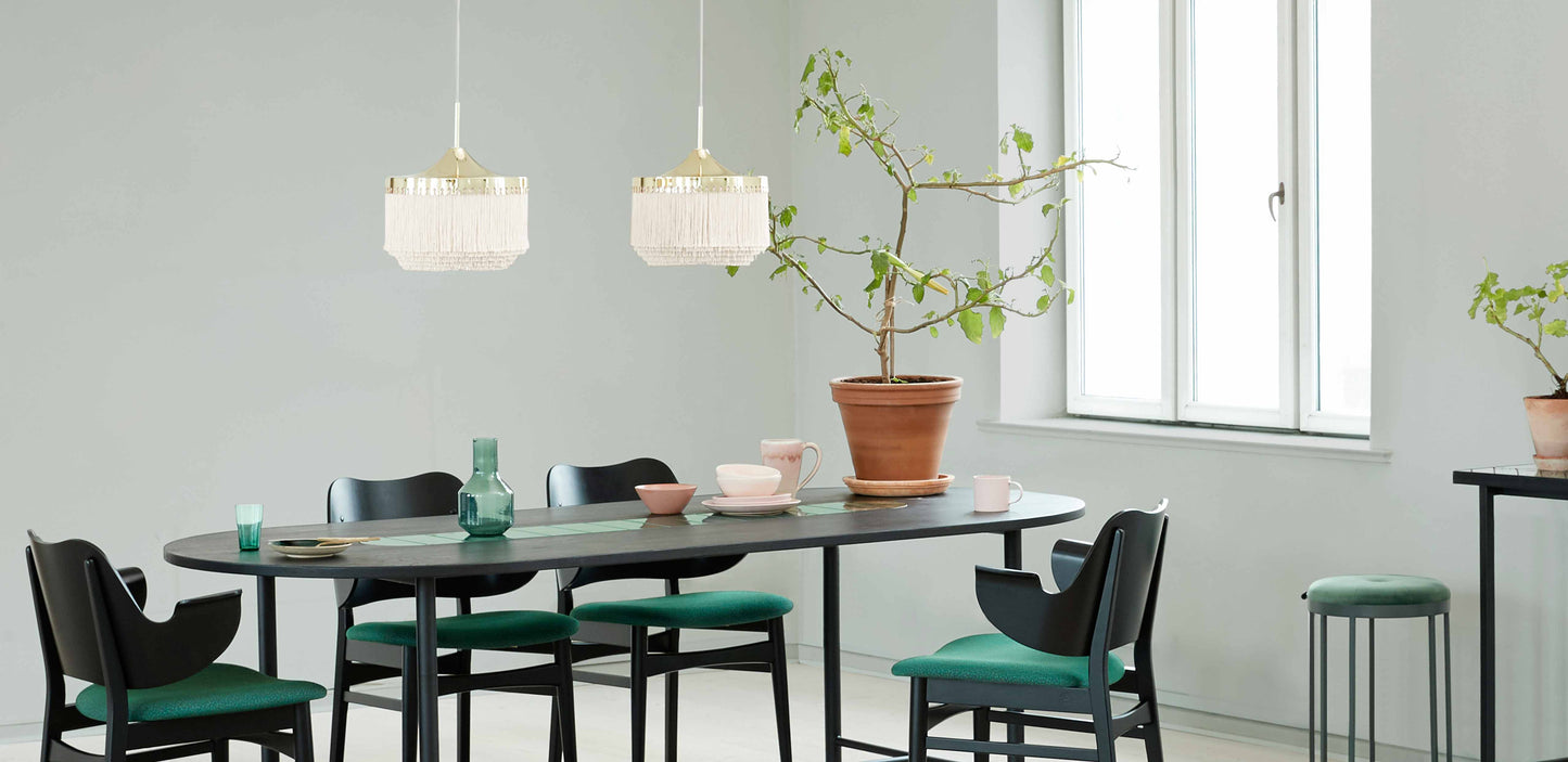 Fringe Pendant Ø30, Cream white