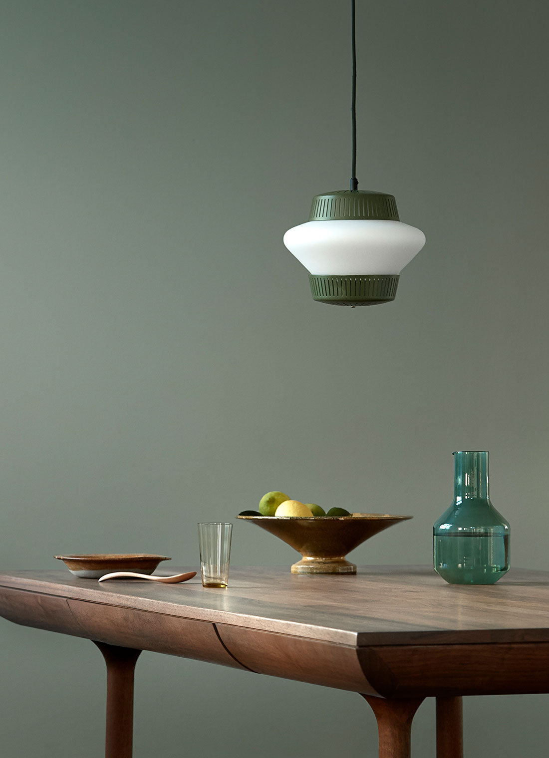 Opal Arch pendant, Pine green