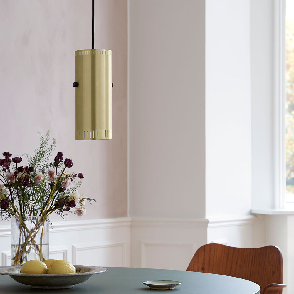 Trombone Cylinder pendant, Brass