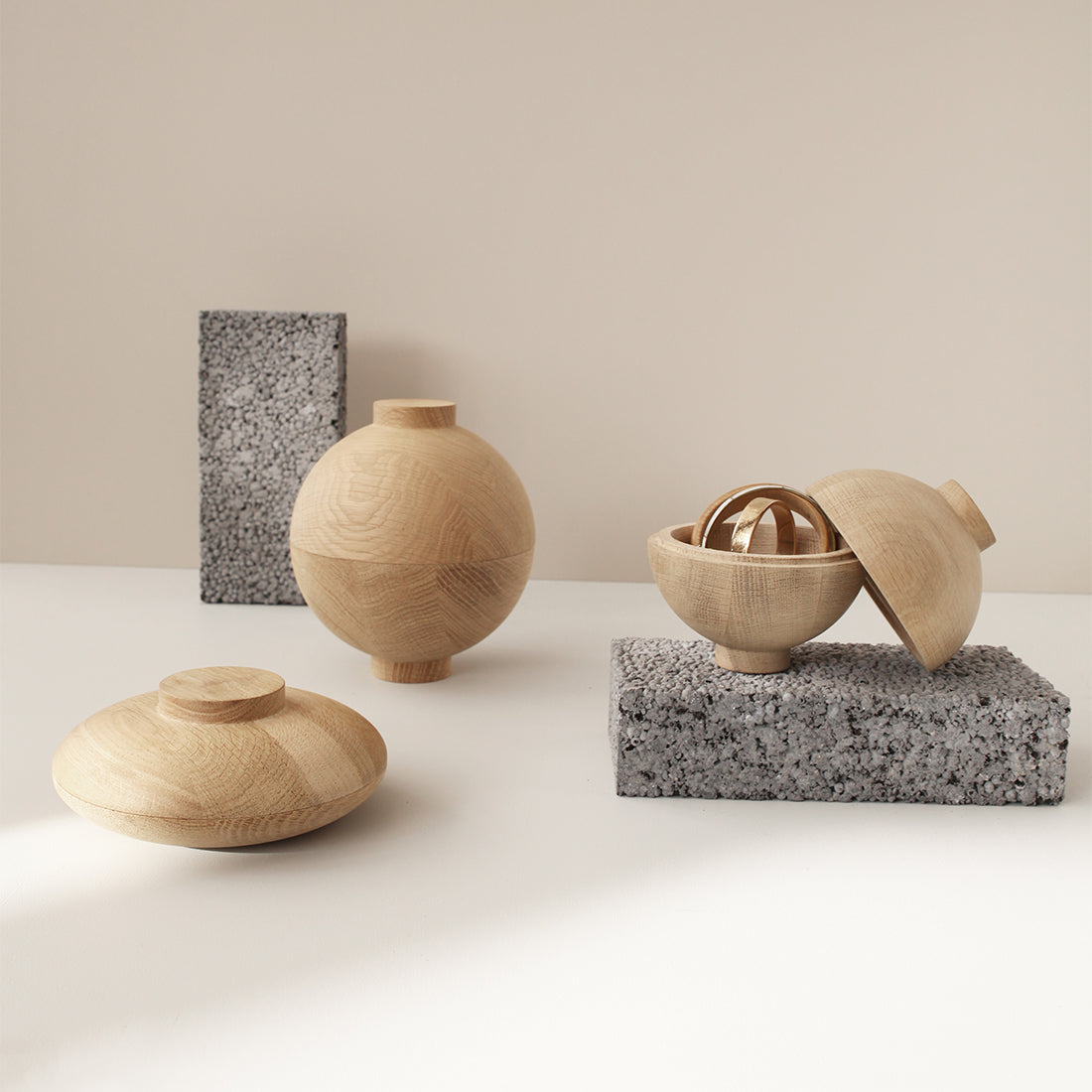 Wooden Sphere, Oak