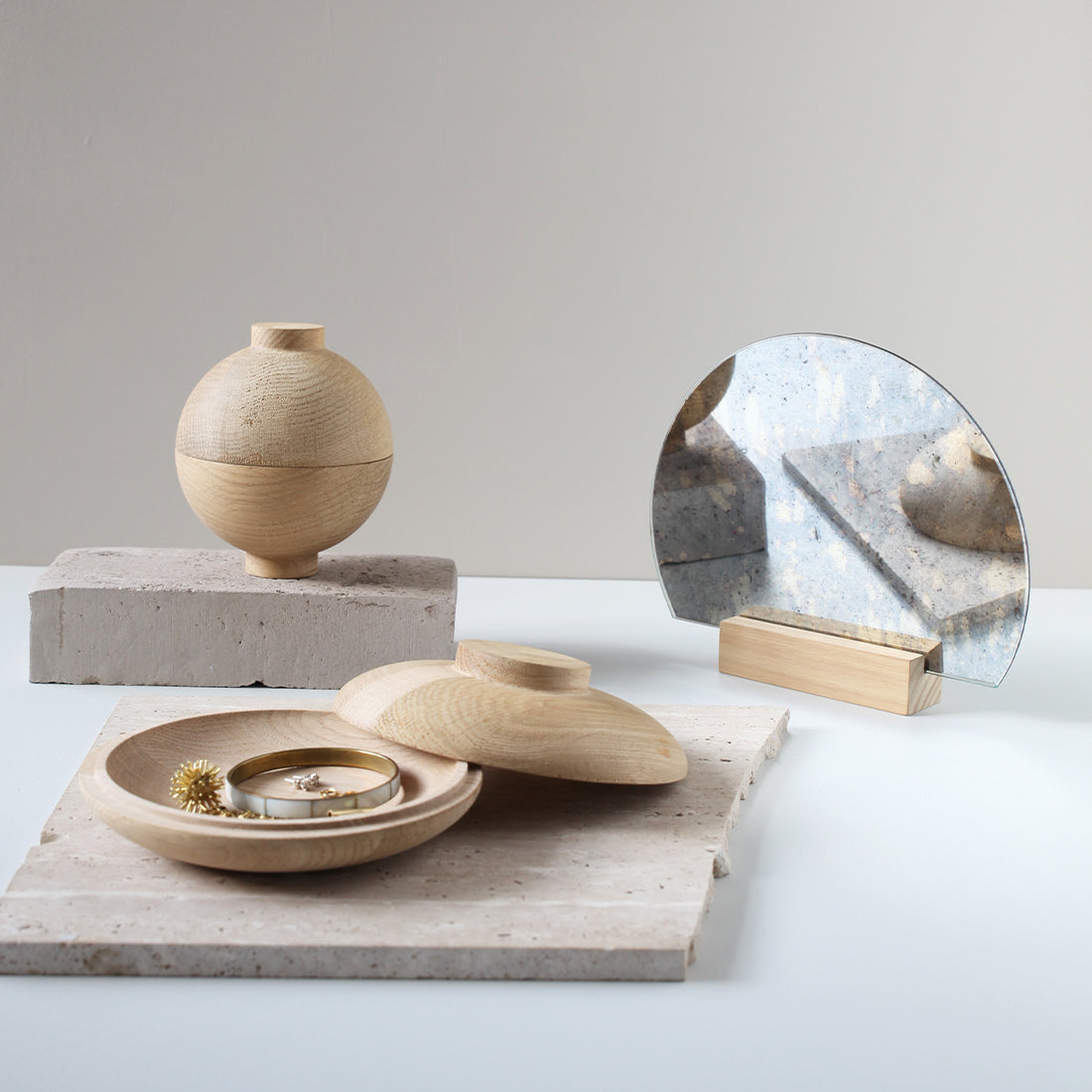 Wooden Sphere, Oak
