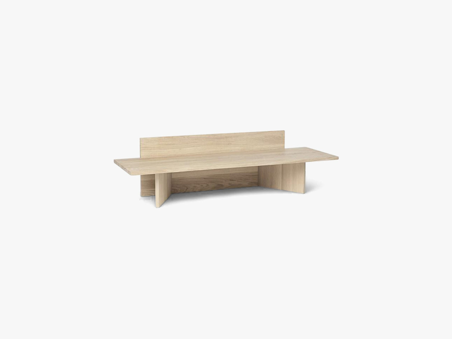 Oblique Bench - Natural Oak