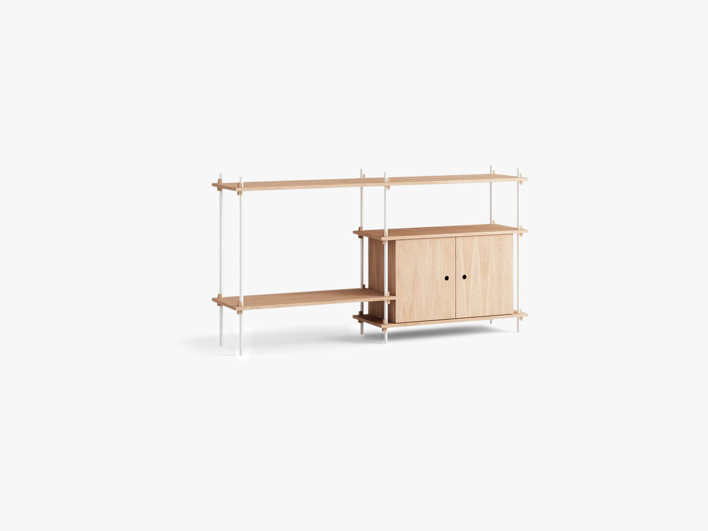 Shelving System – S852C, Oak/White