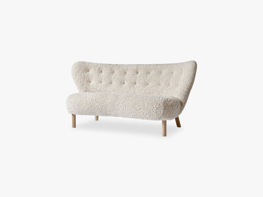 Little Petra VB2, Sheepskin Moonlight/White oiled oak