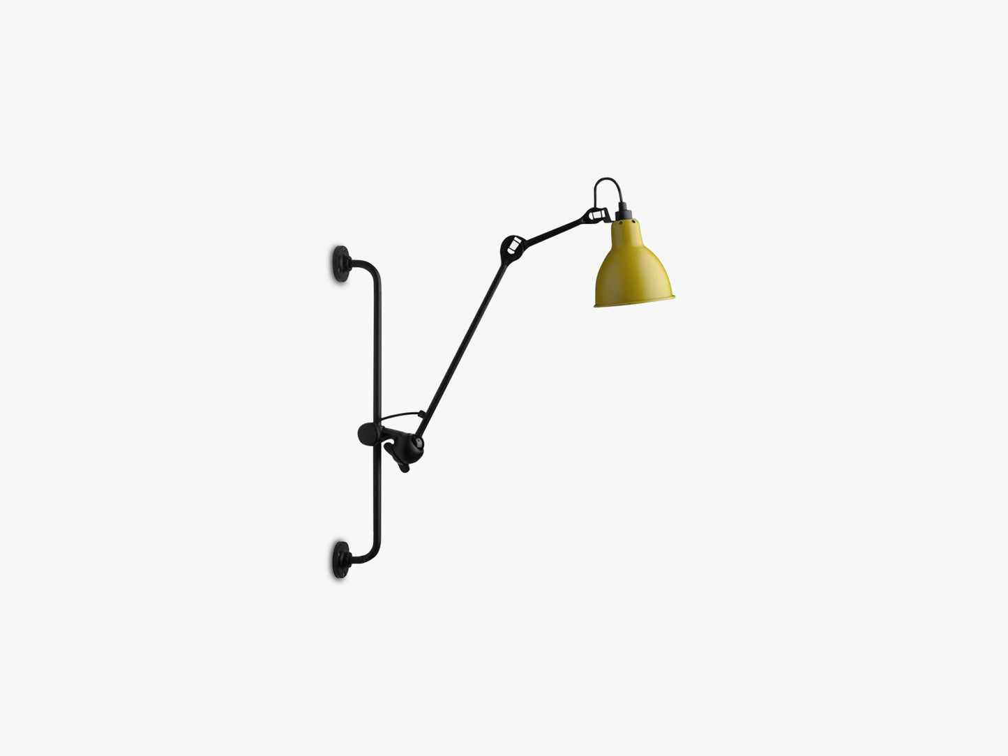 Lampe Gras N210, Mat Sort/Mat Gul