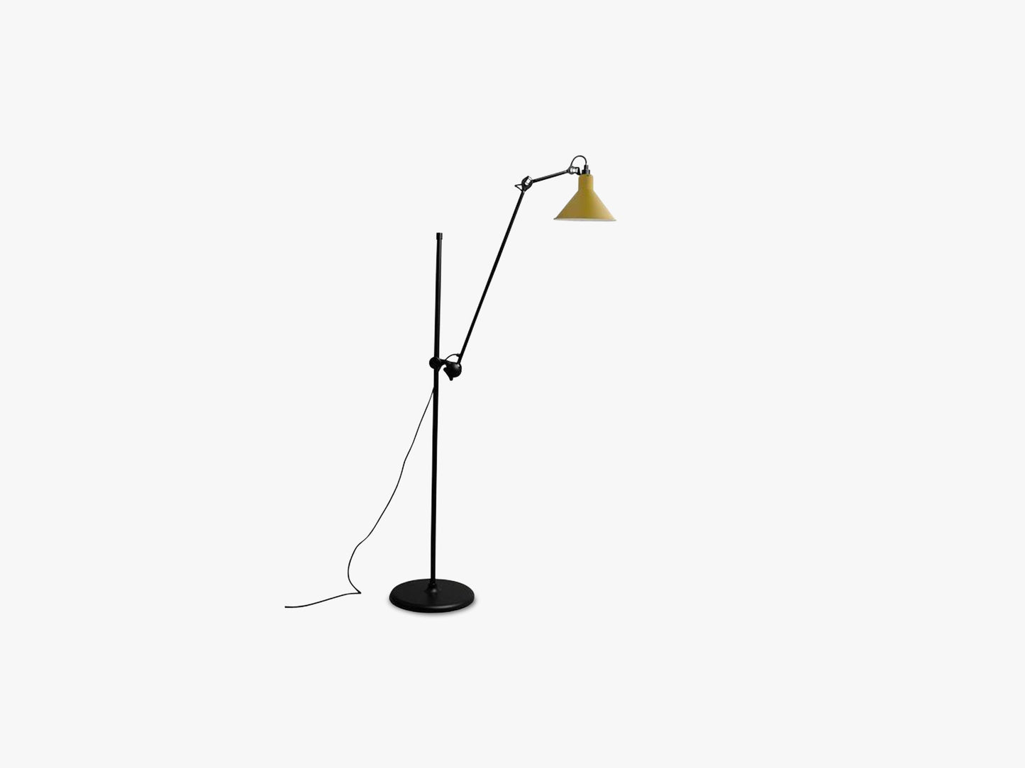 Lampe Gras N215, Mat Sort/Mat Gul