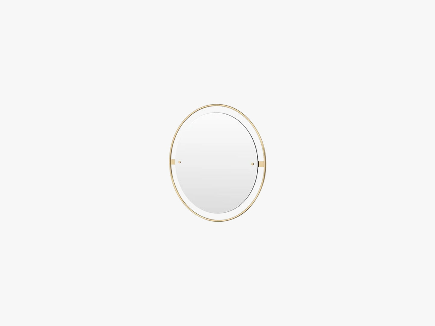 Nimbus Mirror Ø60, Polished Brass