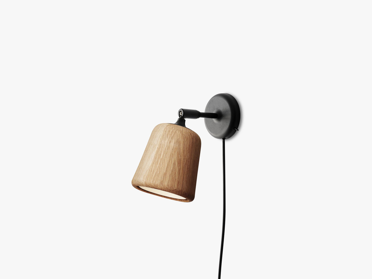 Material Wall Lamp, Natural Oak