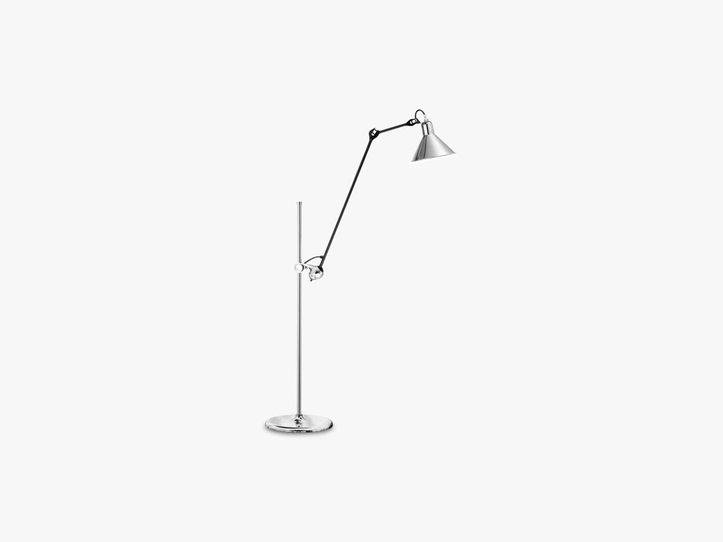 Lampe Gras N215, Mat Sort/Krom
