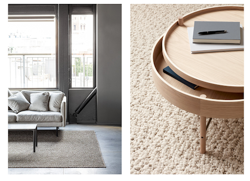Hvilket gulvtæppe skal du vælge under sofabordet?