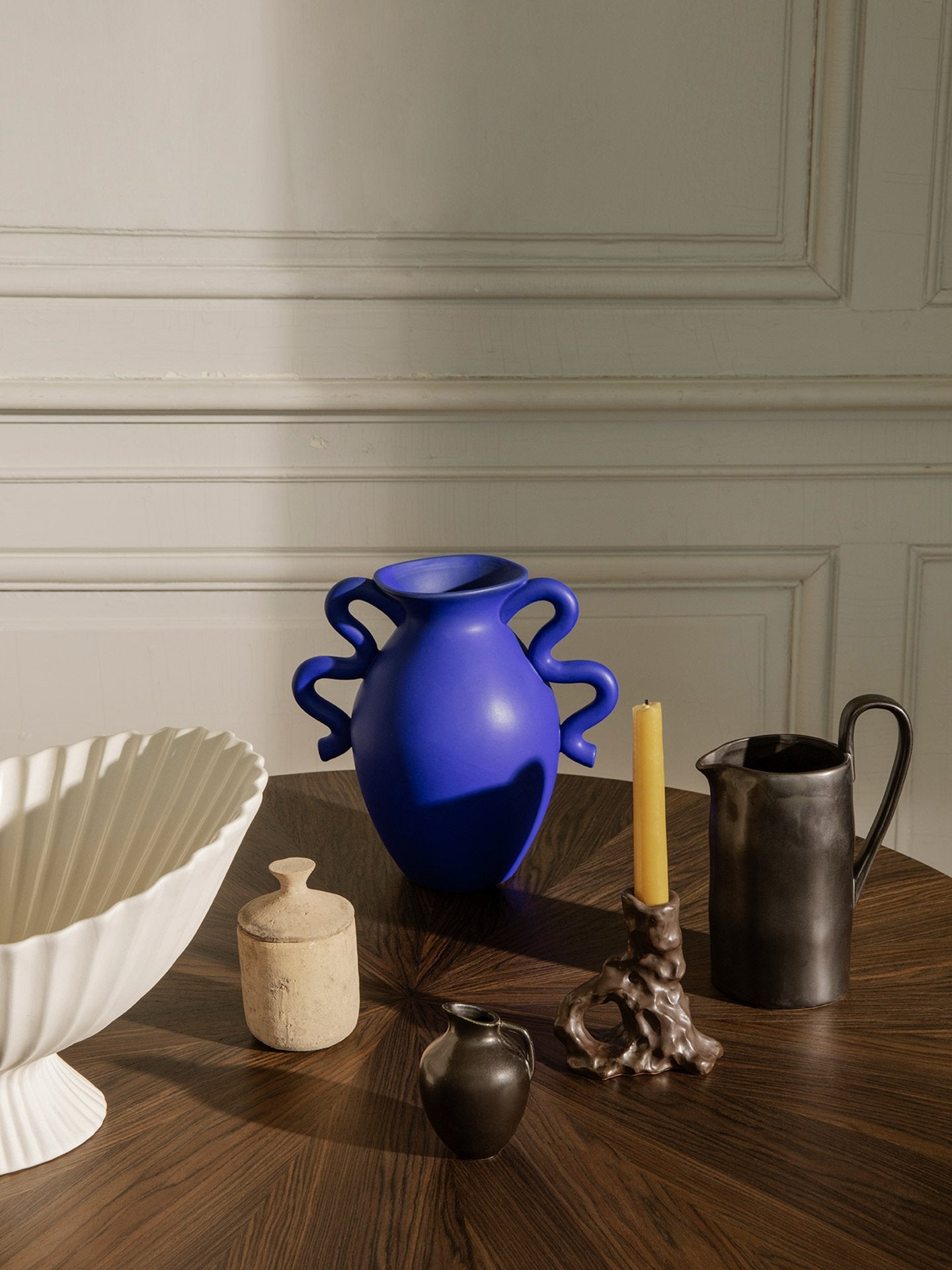 Verso Table Vase, Bright blue