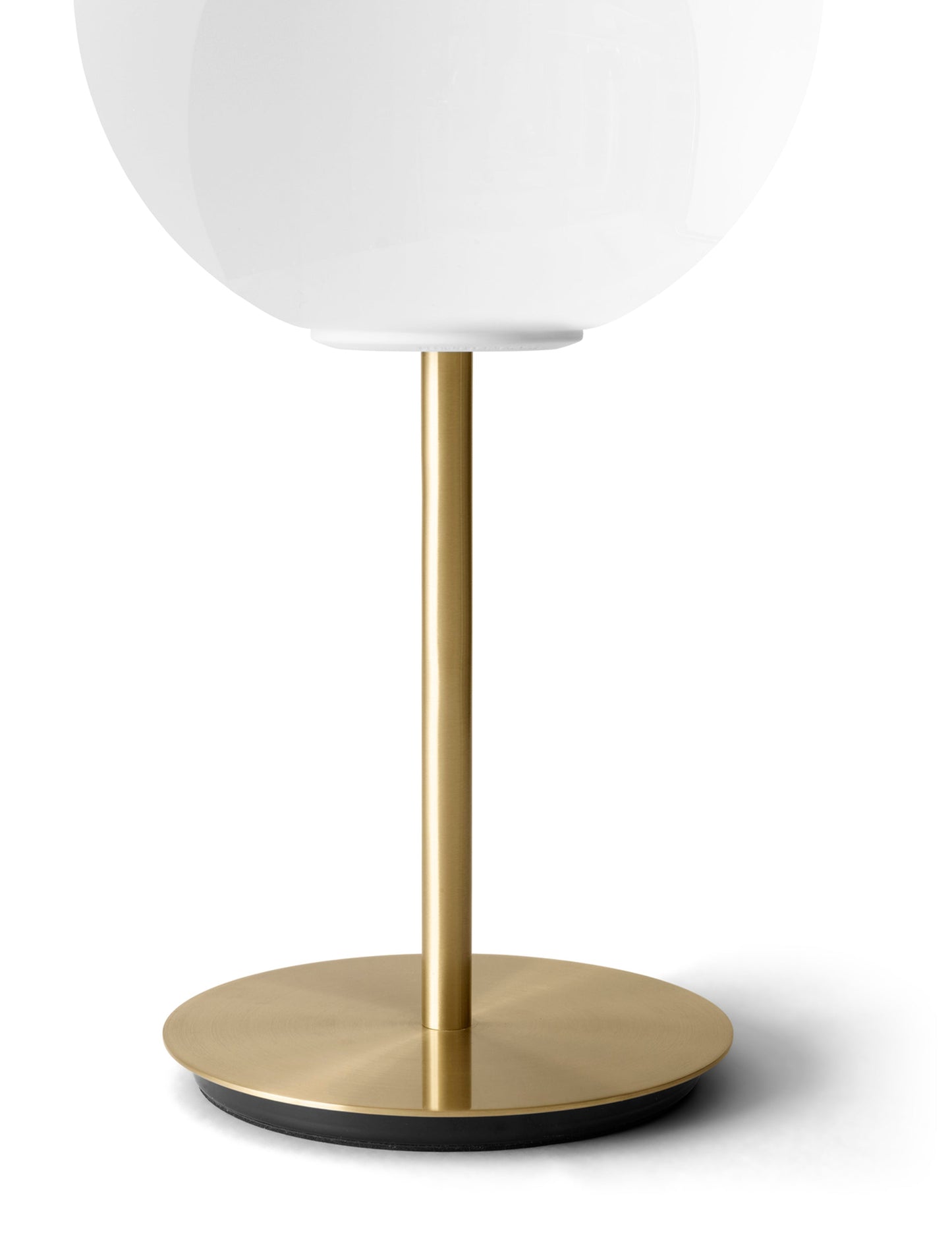 TR Bulb, Table Lamp, Brushed Brass w Matt Opal Bulb