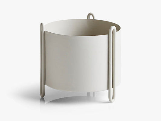 Pidestall flowerpot, grey