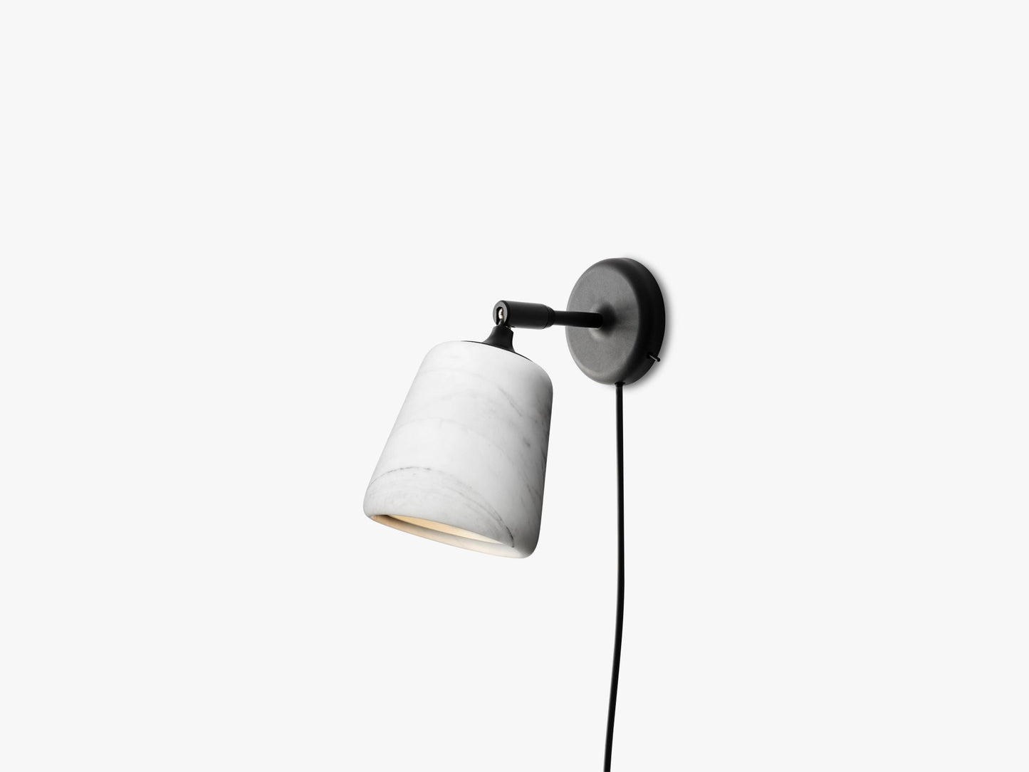 Material Wall Lamp, White Marble