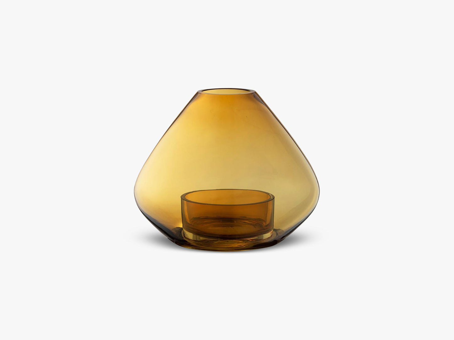 UNO lantern/vase H21, Amber