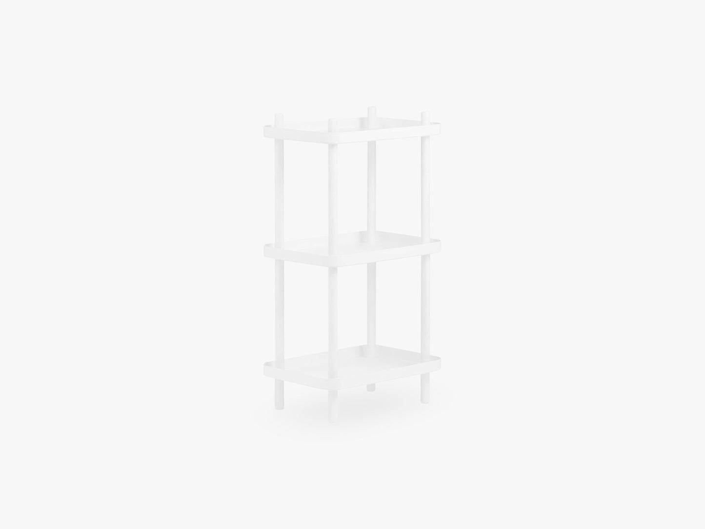 Block Shelf, White/White