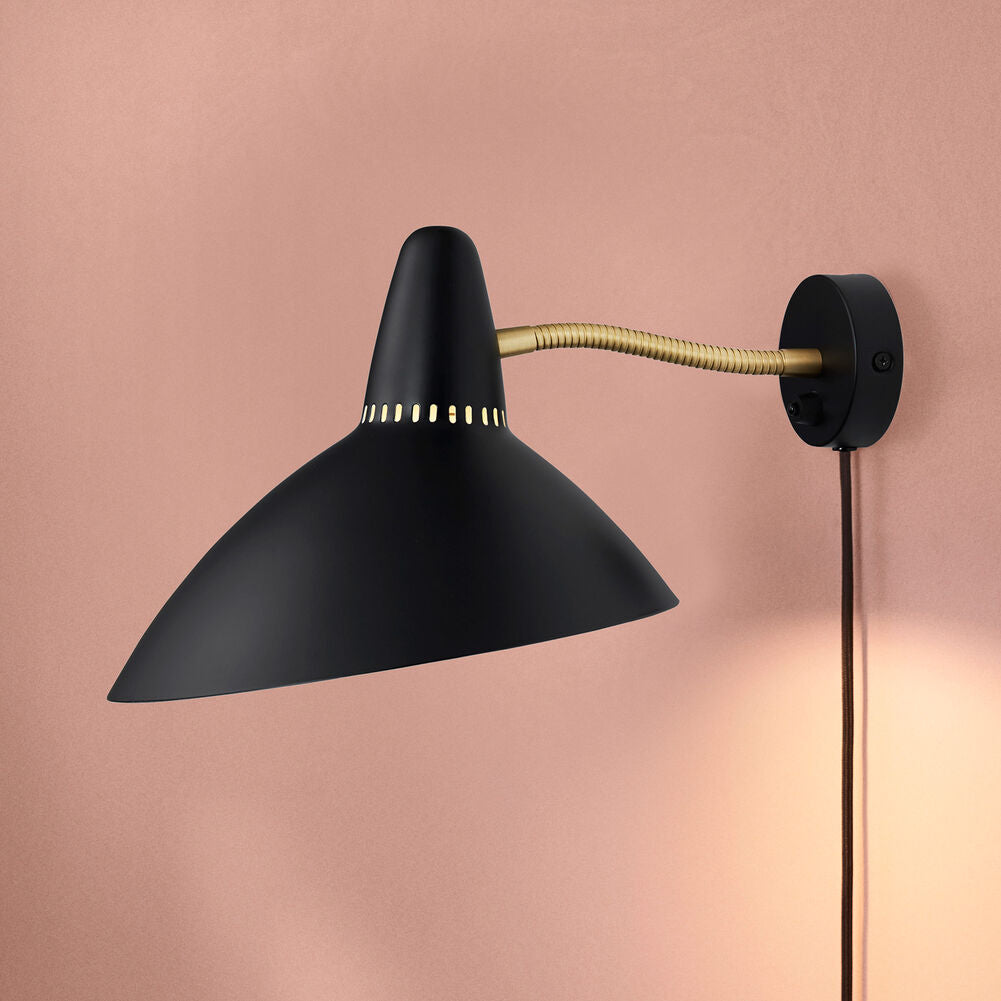 Lightsome wall lamp, Black noir