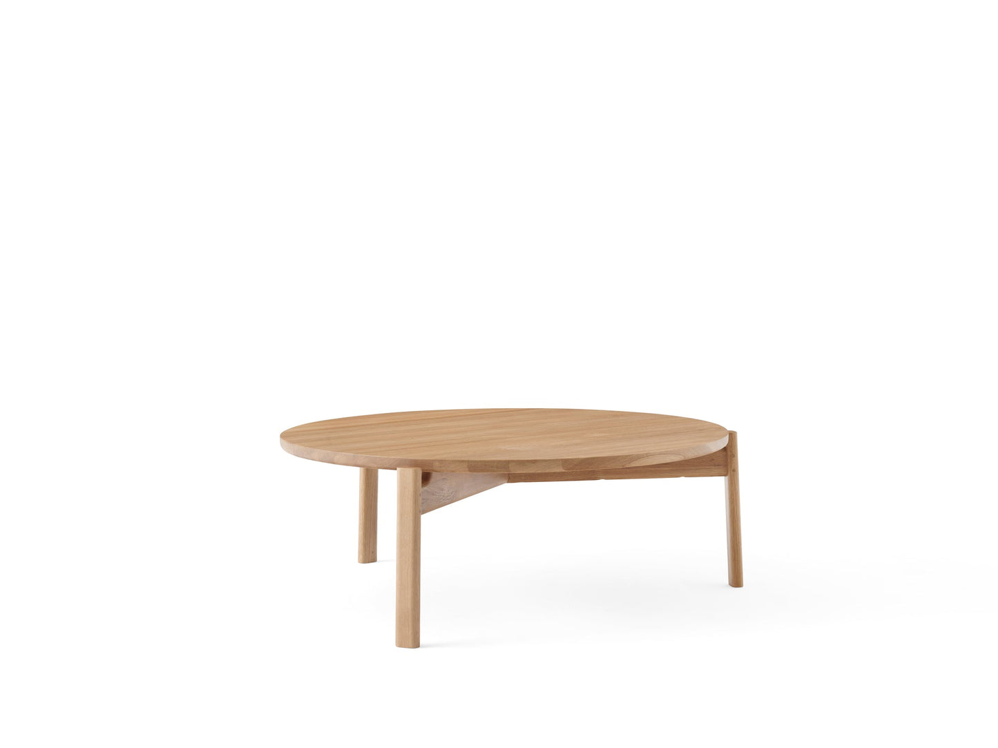 Passage Lounge Table, Ø90, Natural Oak