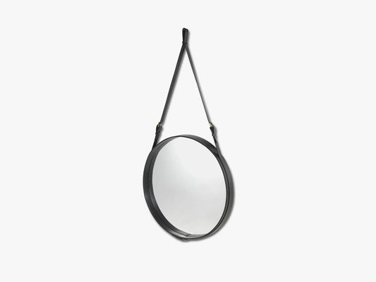 Adnet Wall Mirror - Circular, Black