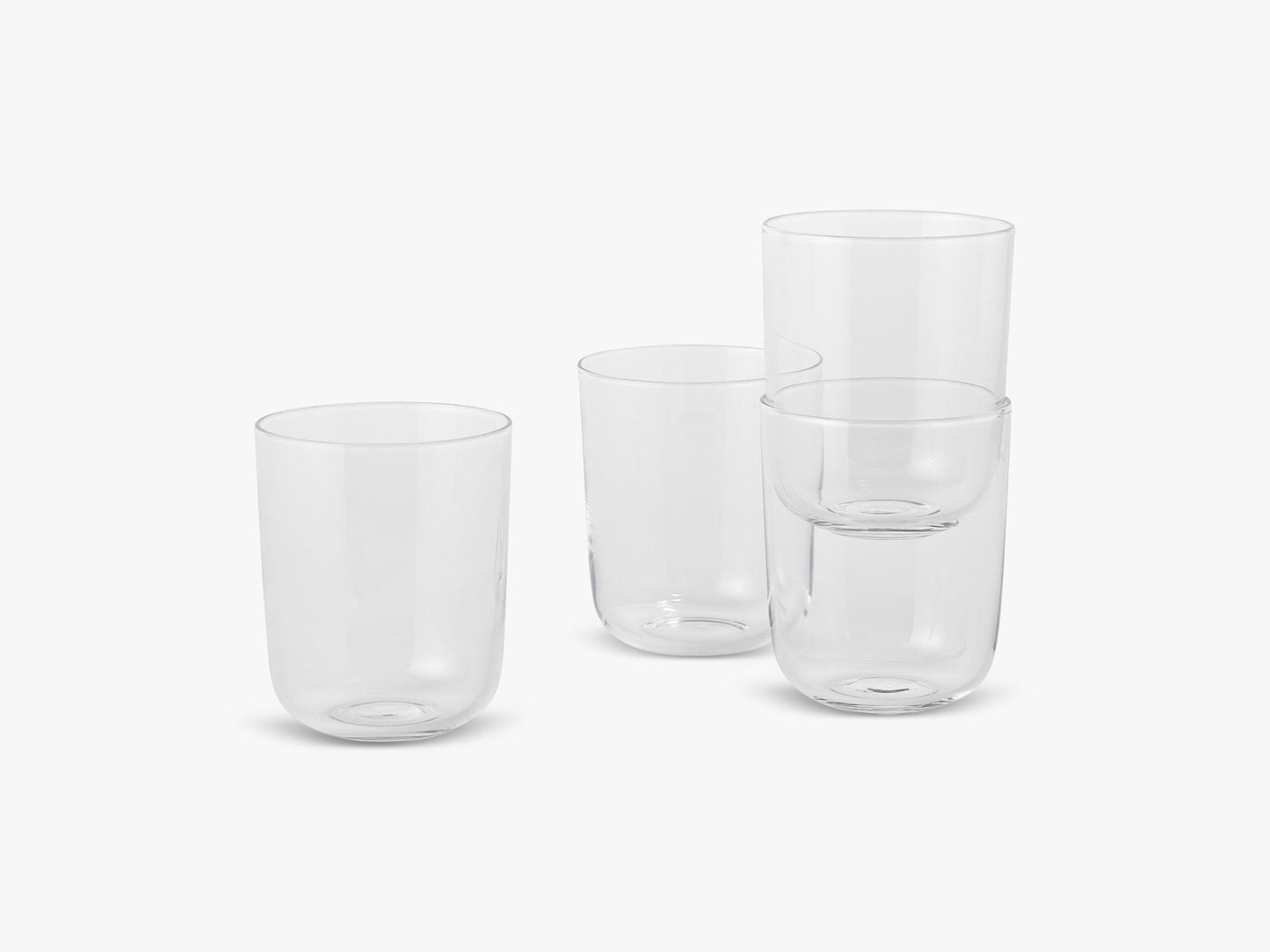 Corky /  Carafe & Glasses / Tall, Glasses - Tall - Clear