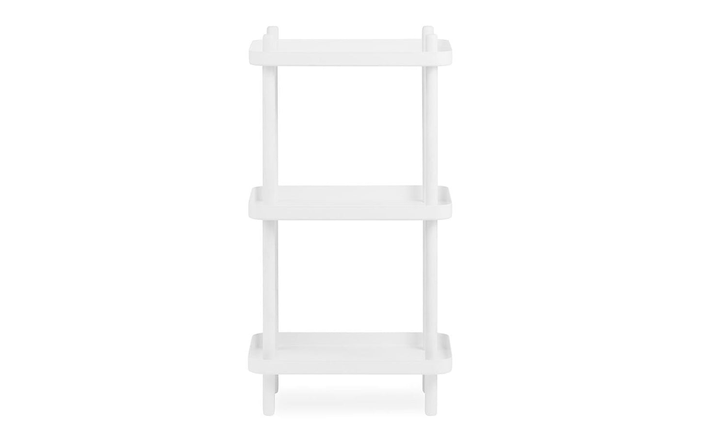 Block Shelf, White/White