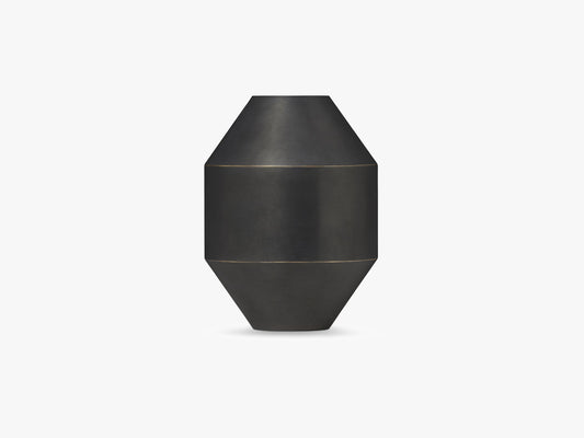 Hydro Vase H20, Black Oxidised Brass