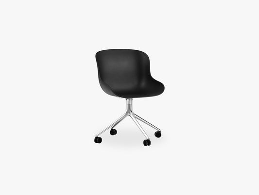 Hyg Chair Swivel 4W Alu, Black