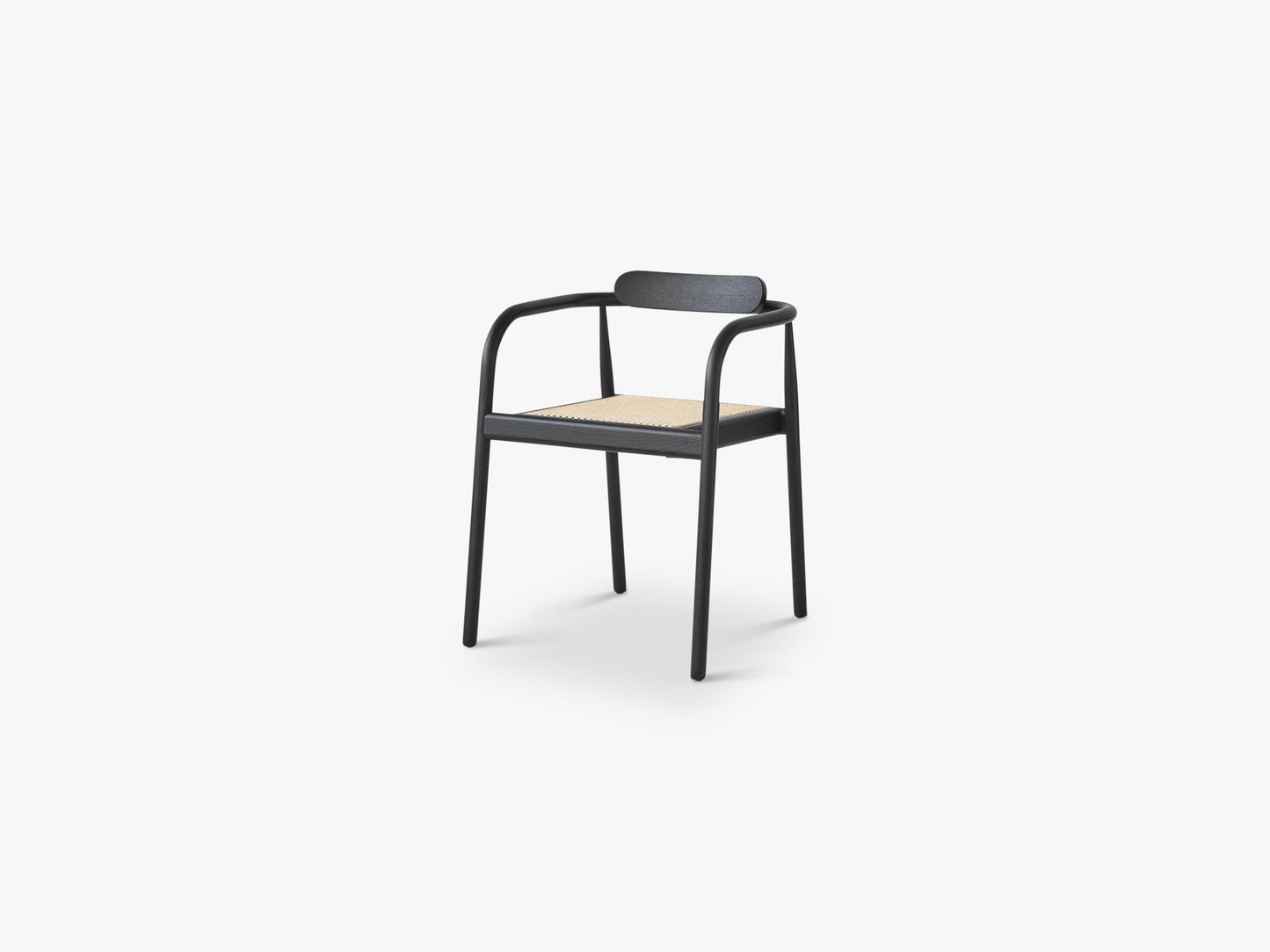 AHM chair - cane seat, Stained Black